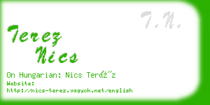 terez nics business card